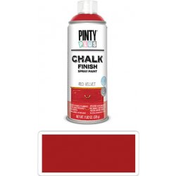 Pintyplus Chalk křídová barva ve spreji na různé povrchy 400 ml sametově červená CK804