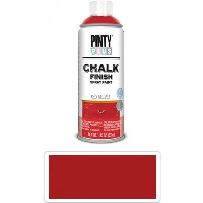 Pintyplus Chalk křídová barva ve spreji na různé povrchy 400 ml sametově červená CK804 – Zbozi.Blesk.cz
