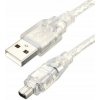 Průhledný bílý USB 1394 kabel pro kameru