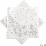 Orion Ubrousek papír hvězdy Vločka 20ks 33x33cm – Zboží Dáma