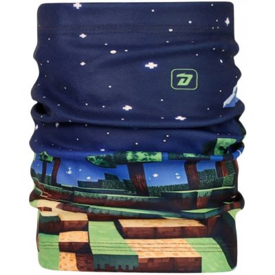 Dráče Fleecový nákrčník Yetti Modrá herní svět vzor 63 – Zboží Mobilmania