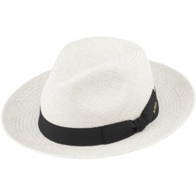 Fiebig Headwear since 1903 Letní bílá ekvádorská panama Fedora ručně pletený klobouk – Sleviste.cz