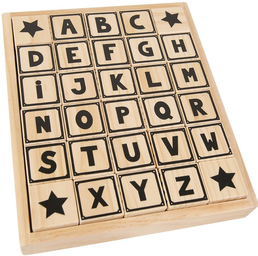 JaBaDaBaDo dřevěné kostky s abecedou