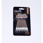 GO Narozeninové svíčky s nápisem Happy Birthday rose gold – Sleviste.cz