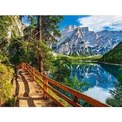 NORIMPEX Diamantové malování Stezka podél horského jezera 30 x 40 cm – Zboží Mobilmania