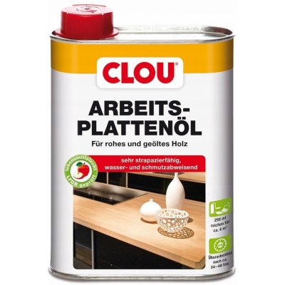 Clou ARBEITSPLATTEN-ÖL (Olej na pracovní desky) bezbarvý 250 ml – HobbyKompas.cz