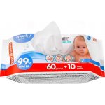 AKUKU Dětské vlhčené ubrousky Akuku 99% vody 70 ks – Zboží Dáma