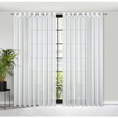 HOTOVÁ ZÁCLONA KALIA 300X260 CM BÍLA – Zboží Mobilmania