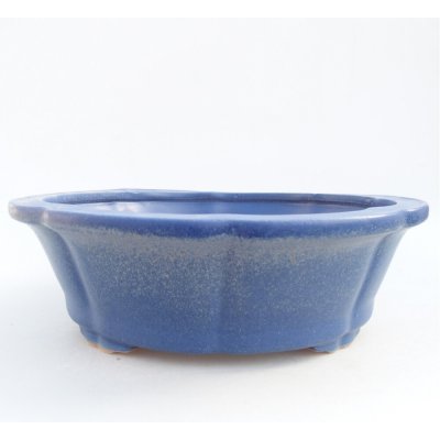 E-bonsai keramická bonsai miska 26 x 26 x 8,5 cm modrá – Zboží Dáma