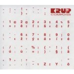 Přelepka na klávesnici česká, červená pkczr – Sleviste.cz