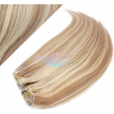 DELUXE Clip in vlasy REMY 70cm světlý melír #12/613 – Zboží Mobilmania