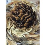 J-Line by Jolipa Dekorace květ na klipu ze zlatých peříček Goddy L 15*14*9 cm – Hledejceny.cz