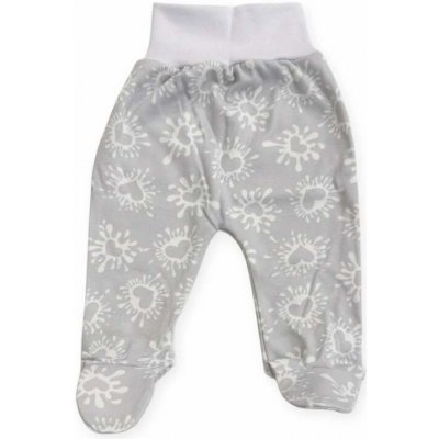 Kojenecké polodupačky Srdce šedá – Zboží Dáma