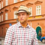 Pánský slaměný klobouk malá krempa – Zboží Dáma