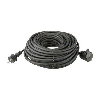 Emos P01710 Prodlužovací kabel černý spojka 10m / 3x 1,5mm gumový / IP44