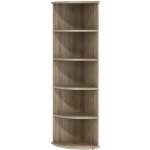 Lenza Vysoká rohová skříň Impress 37 x 37 x 190 cm, dub sonoma – Zboží Dáma