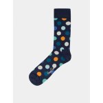 Happy Socks puntíkované ponožky Big Dots Tmavě modré – Zboží Mobilmania