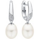 Gaura perlové náušnice bílé přírodní perly GA1078