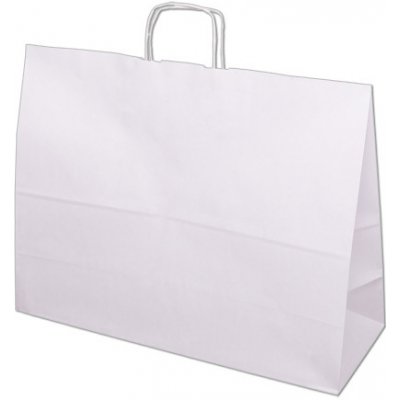 Papírová taška 500x180x390mm bílá – Zbozi.Blesk.cz