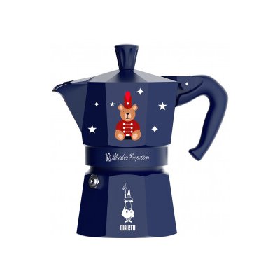 Bialetti Moka Express 3 Joyful Christmas modrá – Zboží Dáma
