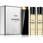 Chanel No.5 EDT plnitelný 20 ml + EDT náplň 2 x 20 ml dárková sada – Zbozi.Blesk.cz