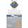 Doplněk stravy na srdce, žílu, krevní oběh Garden of Life Minami Platinum Omega-3 rybí olej 30 kapslí Pomeranč