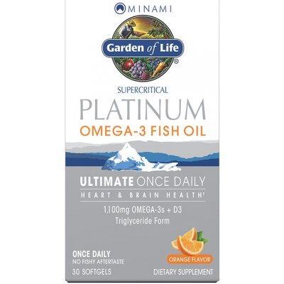 Garden of Life Minami Platinum Omega-3 rybí olej 30 kapslí Pomeranč