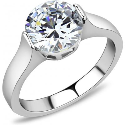 Šperky4U ocelový prsten se zirkonem AL 0056