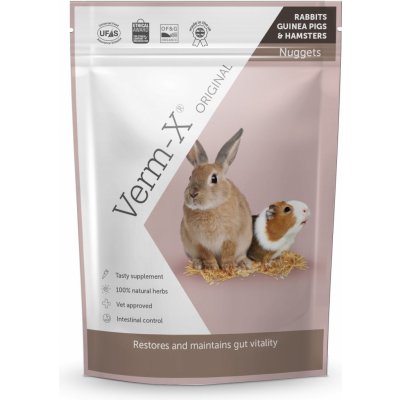 Verm-X Přírodní nugetky proti střevním parazitům pro králíky a hlodavce 180 g – Zboží Dáma