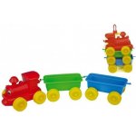 Teddies Vlak + 2 vagóny plast 60cm v síťce – Zboží Dáma