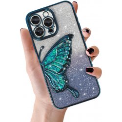 Tel Protect Butterfly Water pro iPhone 16 modrý