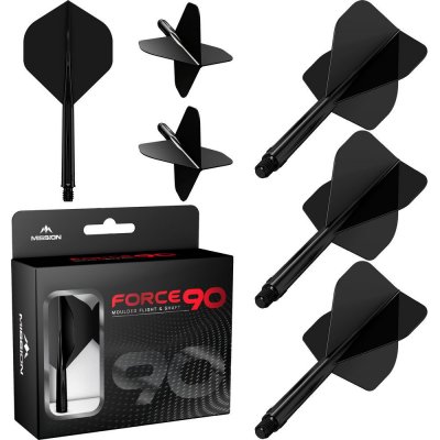 Mission Force 90 černé, standardní No2 a dlouhé násadky – Zboží Dáma