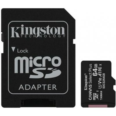 Kingston 64GB microSDXC CANVAS Plus SDCS3/64GB – Zboží Živě