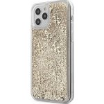 Pouzdro Guess 4G Liquid Glitter iPhone 12 mini zlaté – Zboží Mobilmania