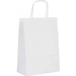 Taška 18*8*24 cm, bílý kraftový papír 80 g – Zboží Dáma