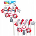 Canpol babies plyšová spirála zig zag červená – Sleviste.cz