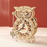 ROBOTIME Rokr 3D dřevěné puzzle Stolní hodiny s časovačem Sova 161 ks – Hledejceny.cz
