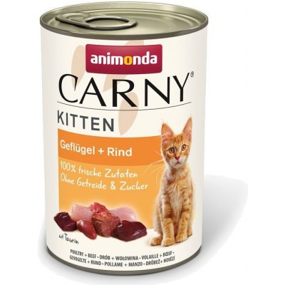 Carny Kitten hovězí a drůbež 400 g