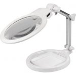 Lupa na stůl s led světlem 15x19x25 cm bílá – Zboží Dáma