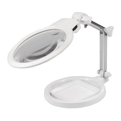 Lupa na stůl s led světlem 15x19x25 cm bílá – Zboží Dáma