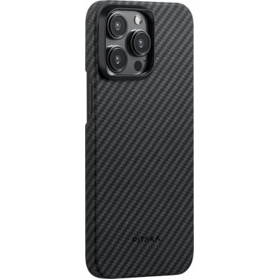 Pouzdro Pitaka MagEZ 4 1500D case iPhone 15 Pro Max černé/šedé twill – Zbozi.Blesk.cz