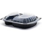 gastro obaly, s.r.o. Recyklovatelný menubox černý dvoudílný 1l – Zboží Dáma