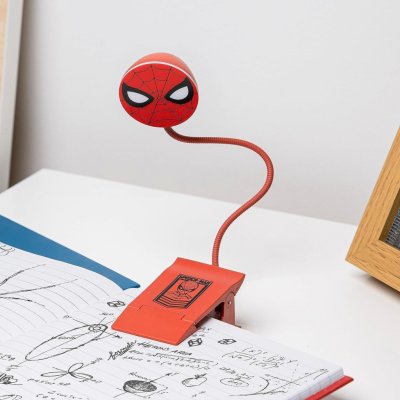 Lampička na čtení s klipem Spiderman – Zboží Mobilmania