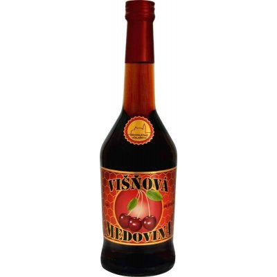 Křivoklátská dezertní medovina Višňová 18% 0,5 l (holá láhev) – Zboží Dáma