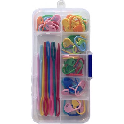 Sada plastových označovačů a jehel - cca 60ks – Zboží Mobilmania