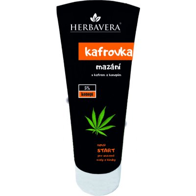 Herbavera Kafrovka mazání s kafrem a konopím 200 ml – Zboží Mobilmania