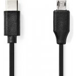 Nedis CCGL60750BK10 propojovací zástrčka USB C - zástrčka USB micro B, 1m – Sleviste.cz