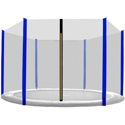 Aga Ochranná síť 250 cm na 6 tyčí černá síť/modrá – Zboží Dáma