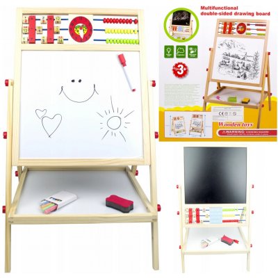 Kruzzel 9449 Multifunkční oboustranná tabule 42 x 32,5 cm – Zboží Dáma