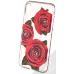 Pouzdro Guess Roses Hard Case ochranné Apple iPhone XS Max červené – Zboží Mobilmania